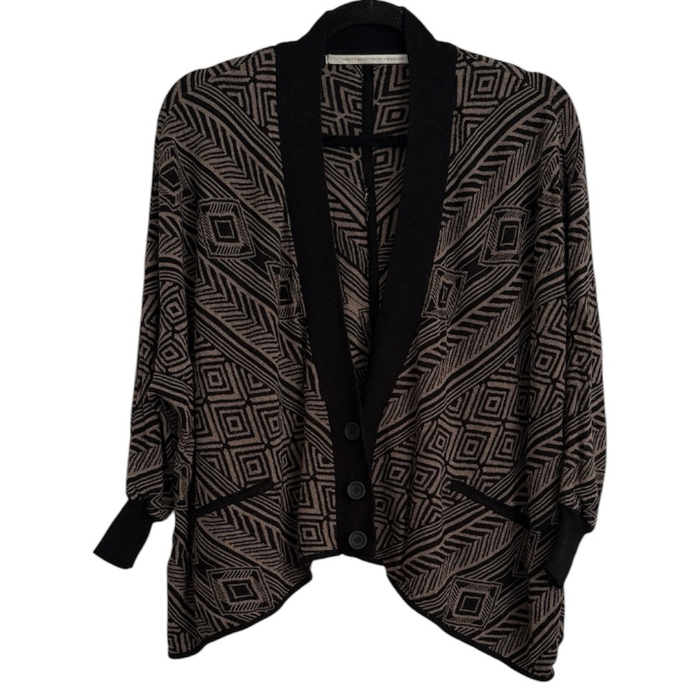 ☀️ Twelfth Street by Cynthia Vincent Oversized Button Front Cardigan